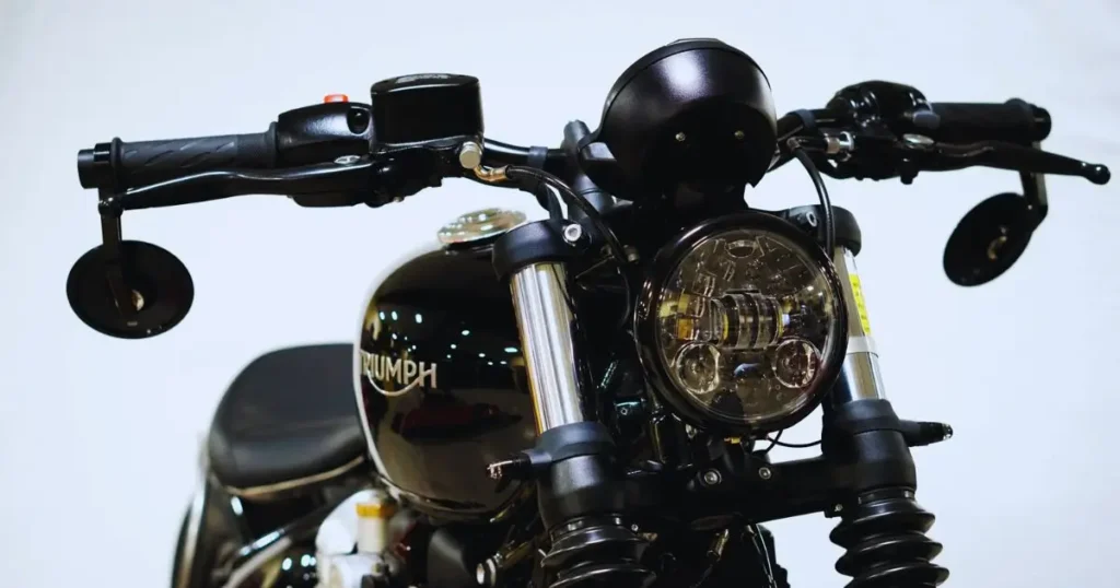 install bar end mirror on cafe racer