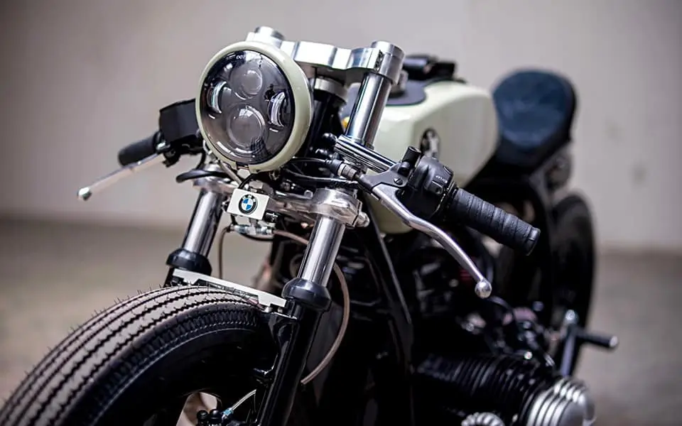 1985 BMW R80 cafe racer headlight