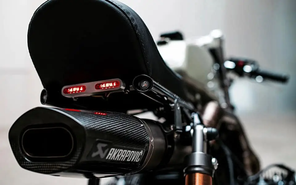 1985 BMW R80 cafe racer exaust