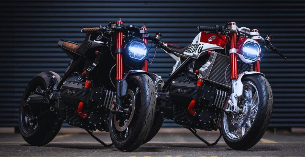 Two Smoking Hot BMW K1100RS Café Racers