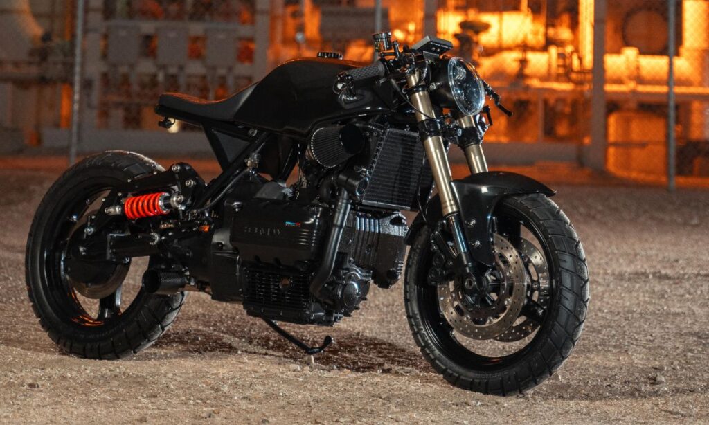 1992 BMW K75 café racer Engine & Exhaust Customization