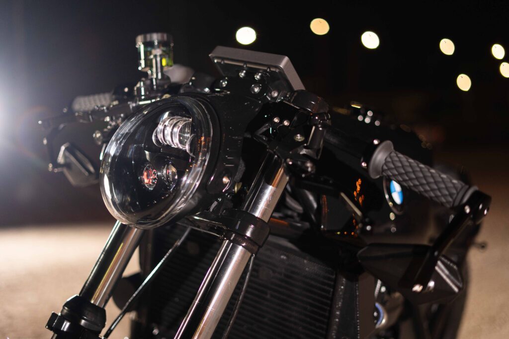 LED headlight BMW café racer