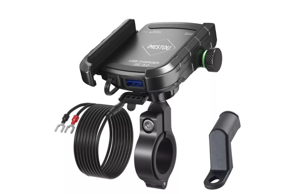 iMESTOU Mount – Best Budget Phone Mount with Wireless Charging

