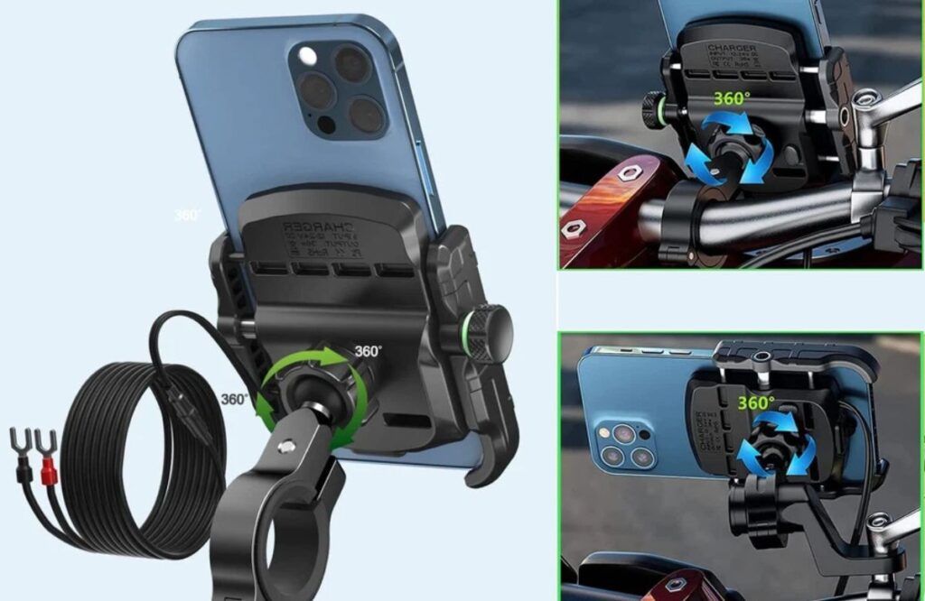 iMESTOU Mount – Best Budget Phone Mount with Wireless Charging

