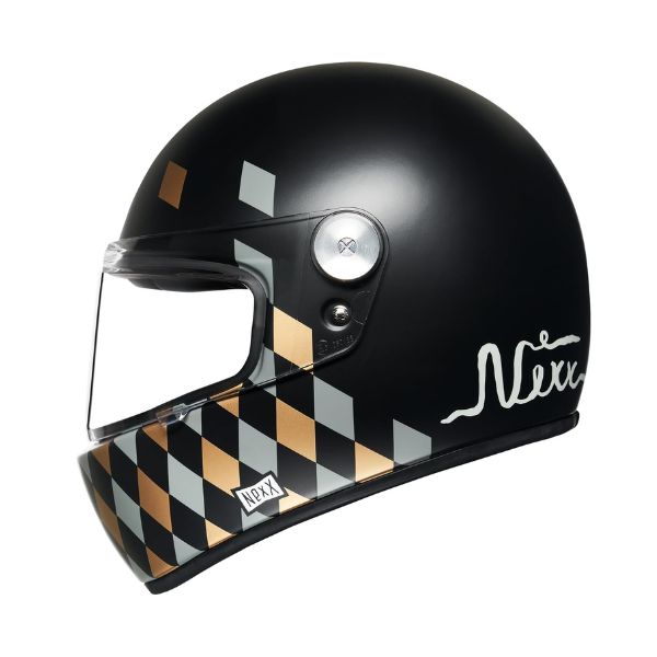 NEXX X.G100R Helmet Checkmate Black MT - Large