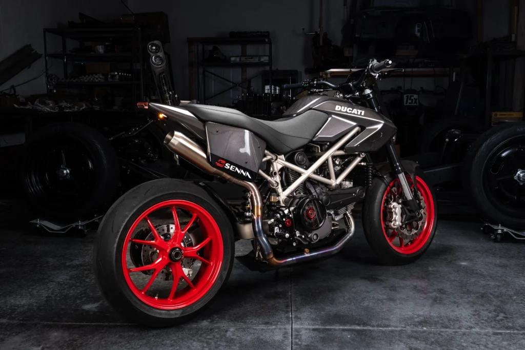 Ducati Hypermotard with Motogadget M.Unit Blue