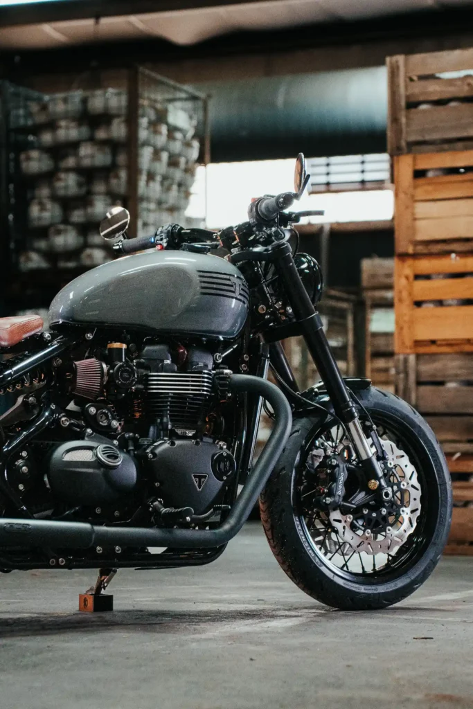 Side profile of FCR Original Triumph 1200 Bobber highlighting its clean proportions