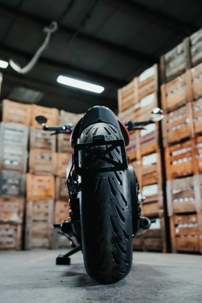 Close-up of Triumph 1200 Bobber
